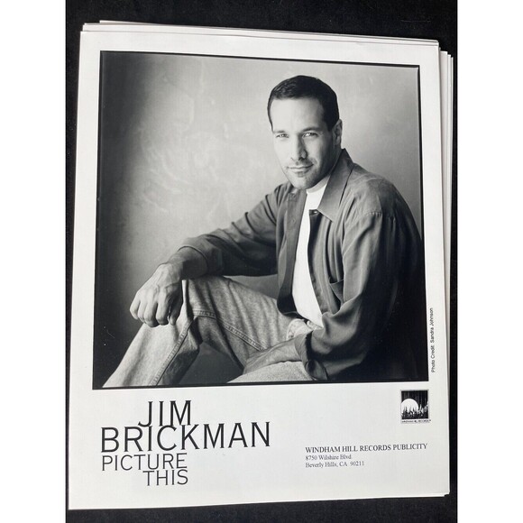 Jim Brickman Press Photo 8x10 Glossy Original 1996 Windham Hill Records - Picture 1 of 1